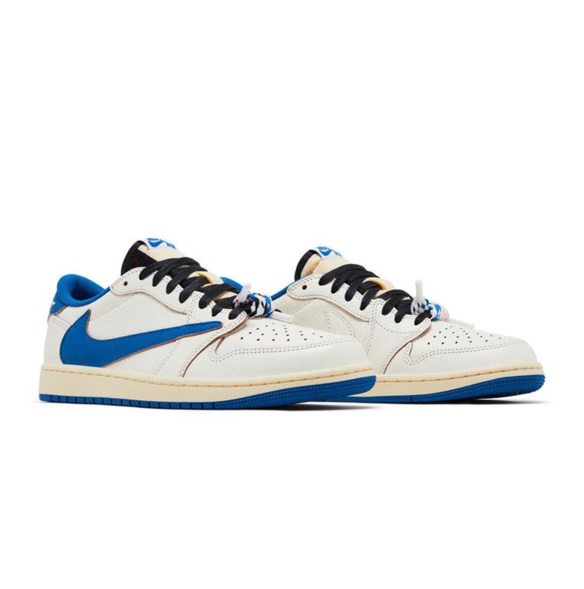 Jordan 1 Retro Low OG SP Fragment x Travis Scott Sail Military Blue