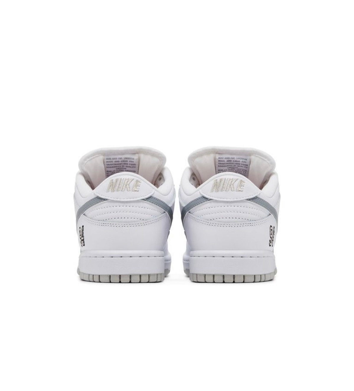 Nike SB Dunk Low Supreme 94 White Metallic Silver