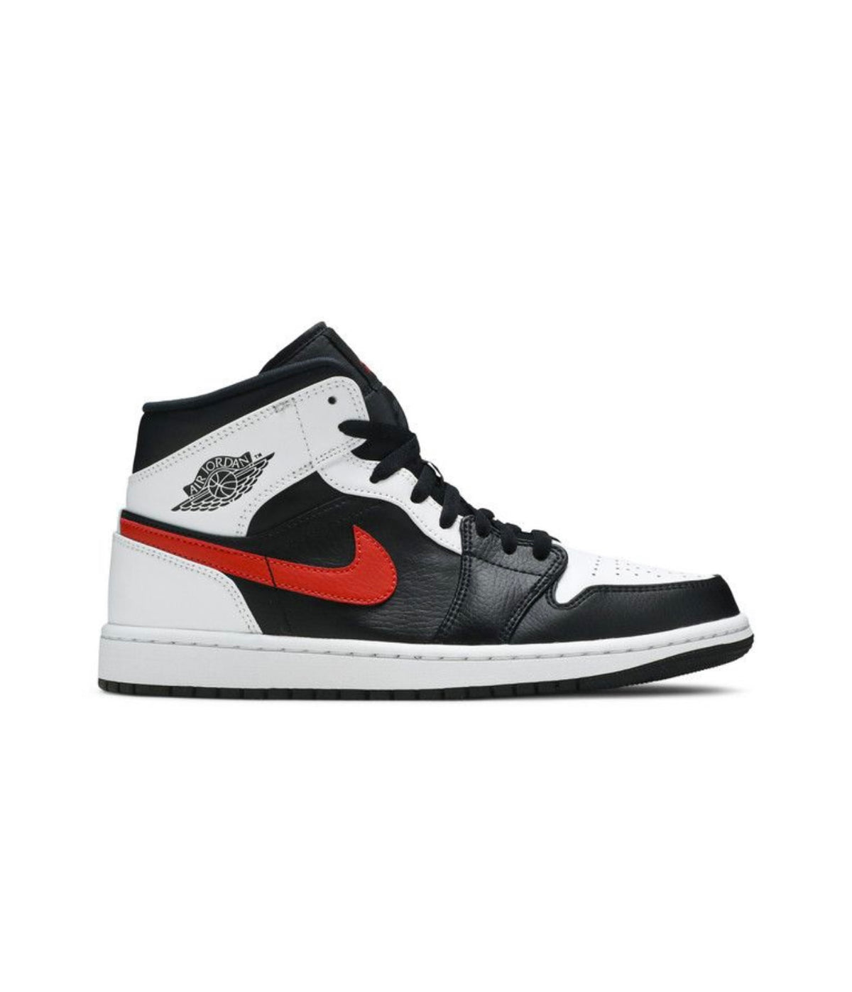 Air Jordan 1 Mid Black Chile Red White