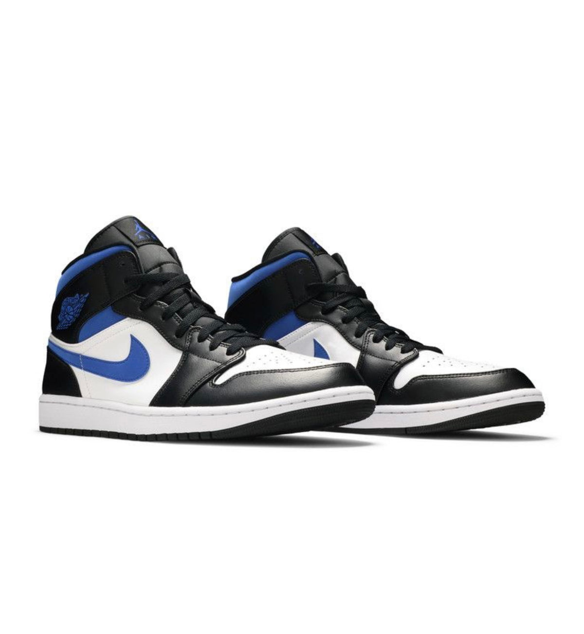 Jordan 1 Mid White Black Racer Blue