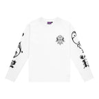 LUKAMACHAIN Longsleeve White - Ancient Flower