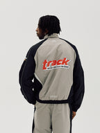 Bareen Oversize Track Jacket Ghost Grey