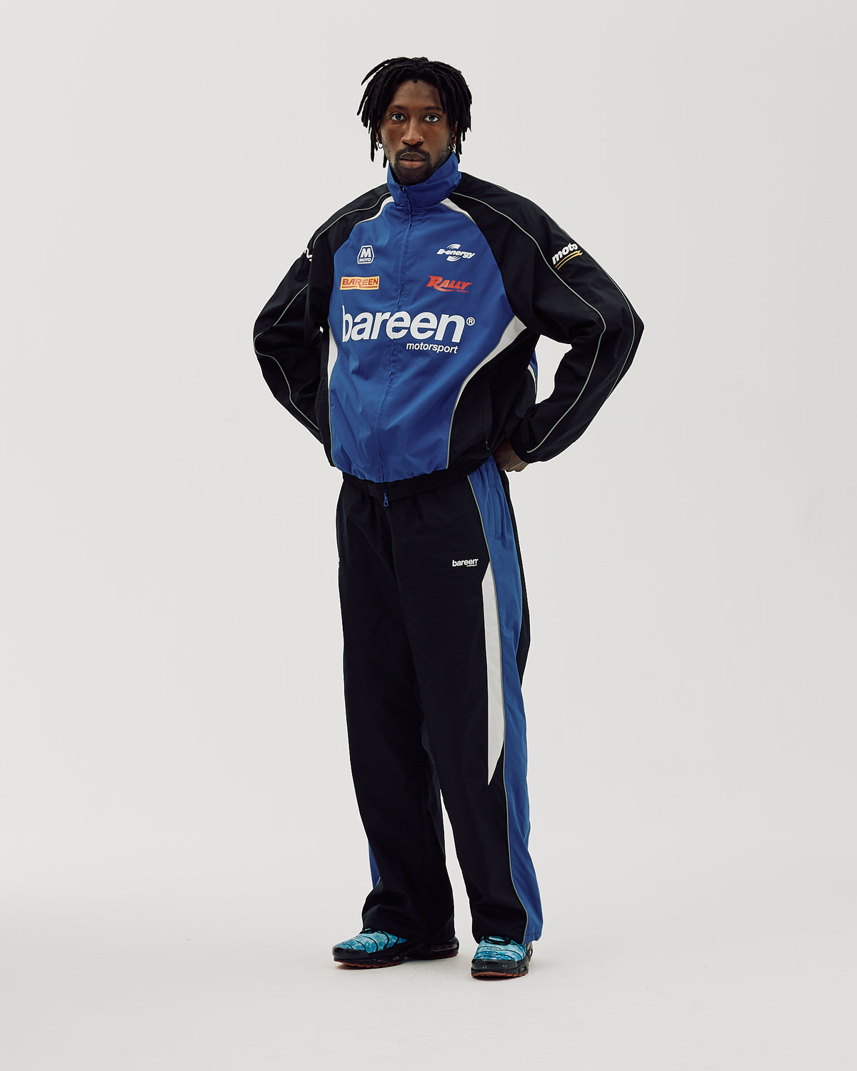 Bareen Oversize Track Pants Cobalt Blue