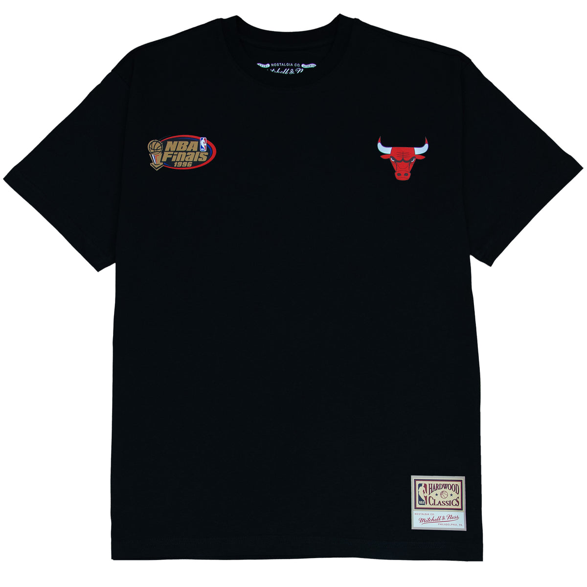 Mitchell And Ness Face Boxy Tee Dennis Rodman Chicago Bulls -Black