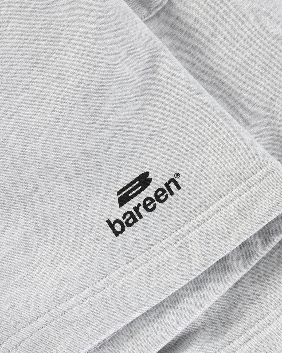Bareen Sweat Shorts Logo Cloudy Grey