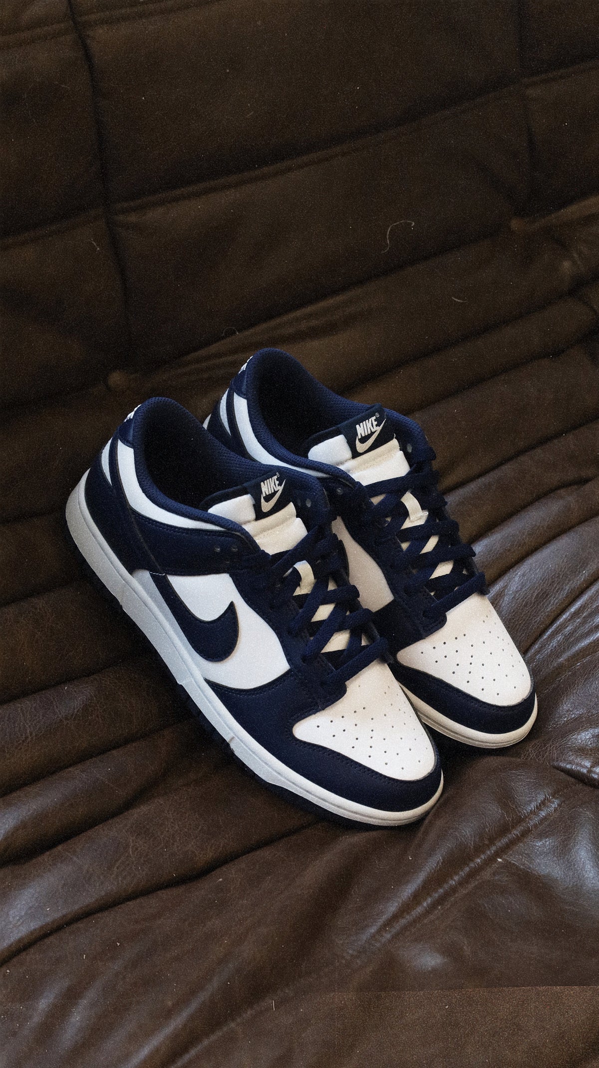 Nike Dunk Low White Midnight Navy